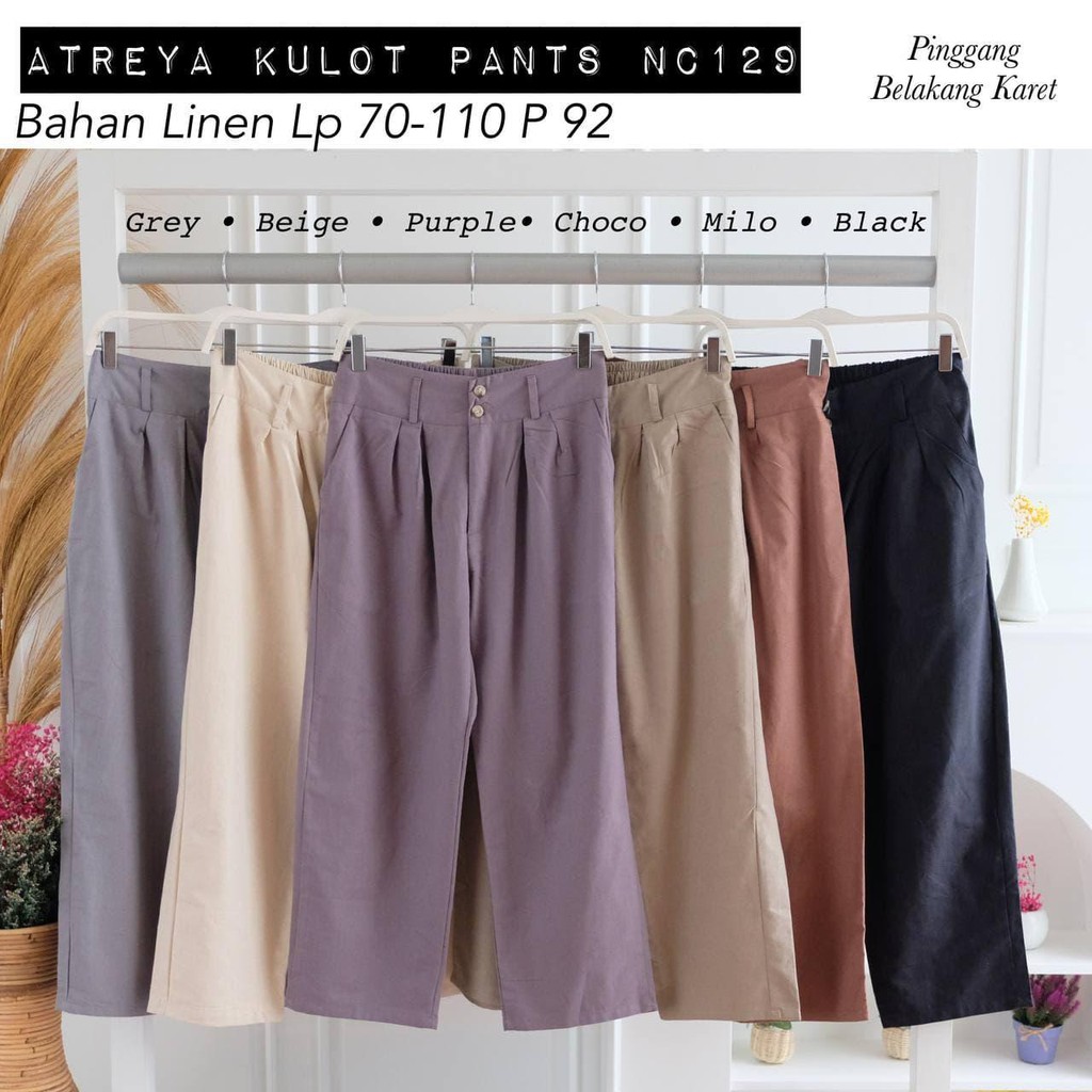 ATREYA KULOT PANTS / CELANA WANITA / CELANA KERJA / LINEN