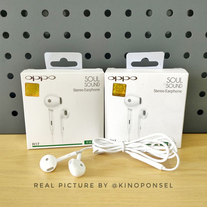Headset Oppo R17 ORIGINAL Stereo Sound | Earphone Oppo | Handsfree Oppo | Headset Original | Headset
