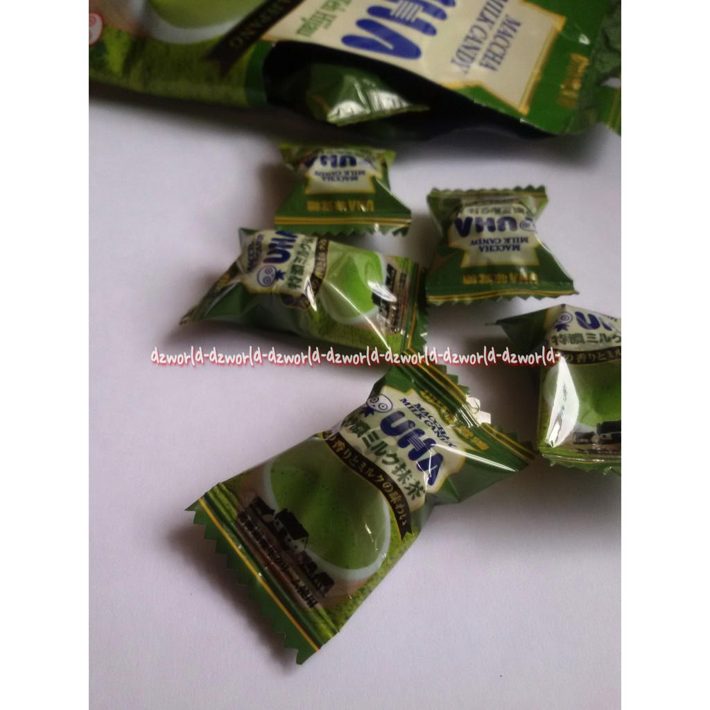 Uha Macha Milk Candy 103gr Permen Rasa Susu Teh Hijau Stroberi Mint Permen Susu Manis Matcha