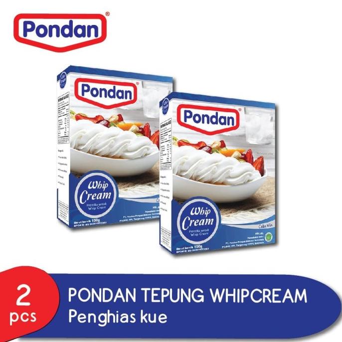 

Pondan Whip Cream @150g (2 Box)