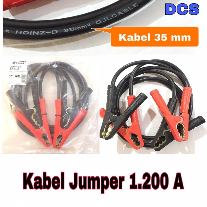 Kabel Jumper Aki 1200A Car Emergency Battery Accu Cable Jumper Jumbo