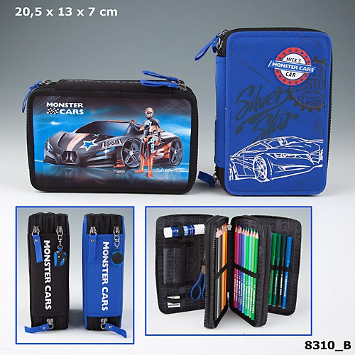 

TOP Model TM 8310 Monster Cars Filled Triple Pencil Case