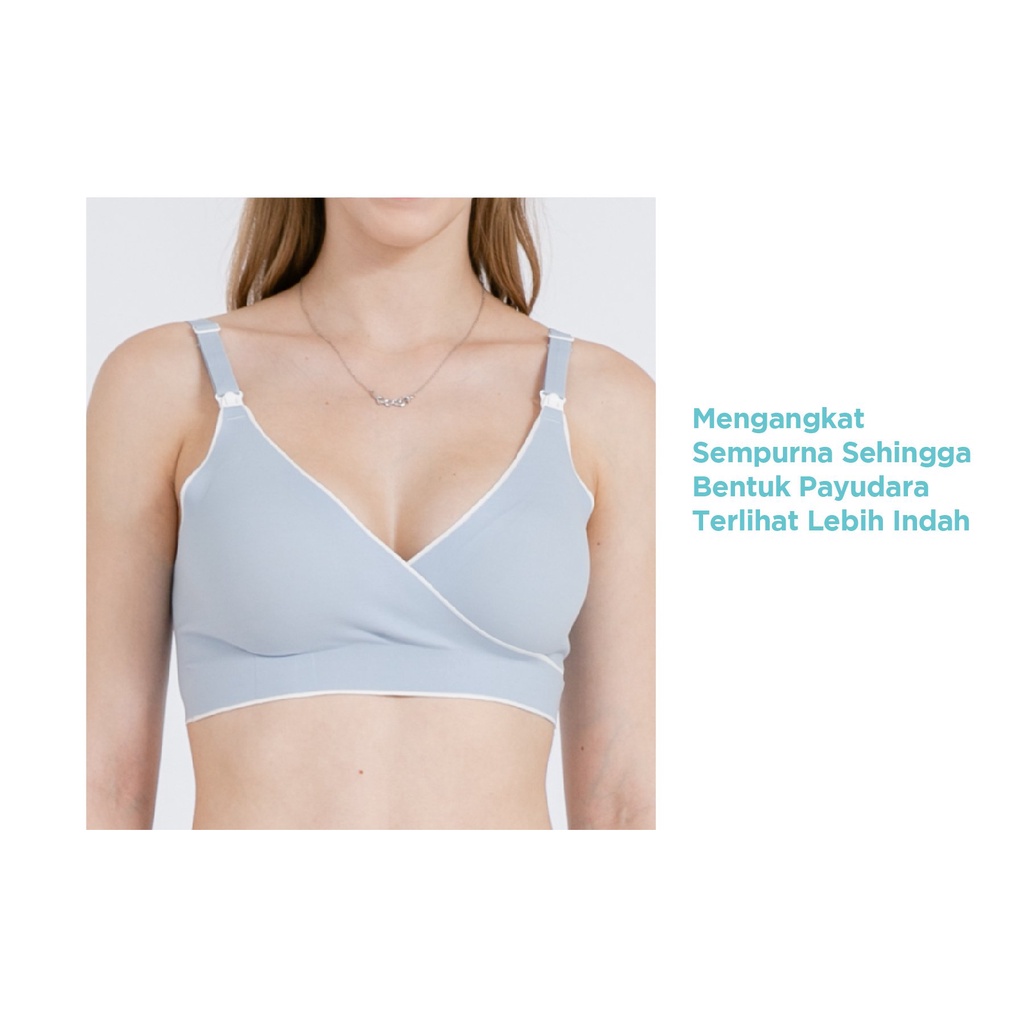 Bra Menyusui & Hamil | MOOIMOM Comfort Crossover Maternity & Nursing Bra-3