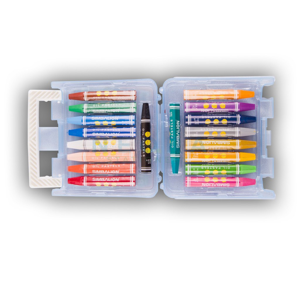 

Simbalion Crayon Warna / Oil Pastel 12 Warna KD Plastic Case KF - 18 A