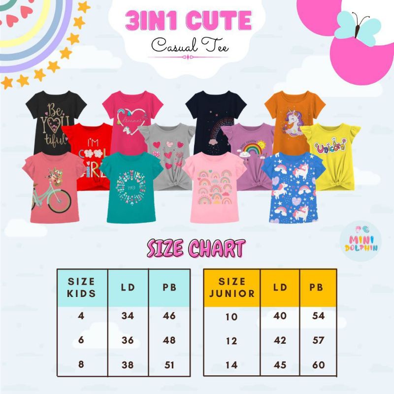 3in1 cute tee minidolphin