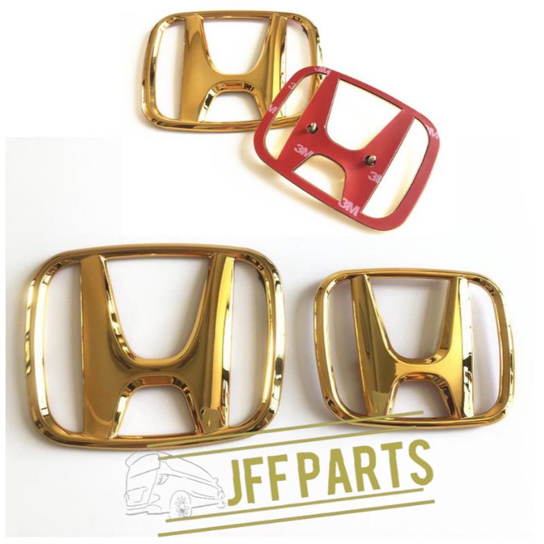 Emblem carbon,Red ,Gold Logo Honda Freed