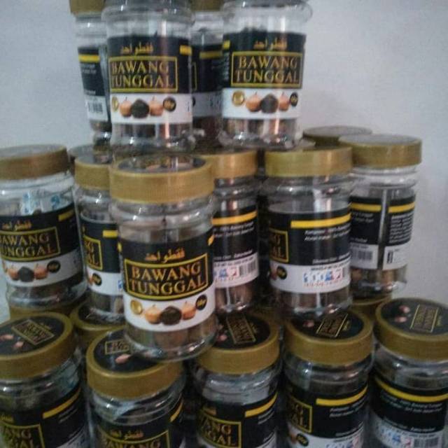 

BLACK GARLIC/Bawang hitam/Bawang lanang isi 50 grm