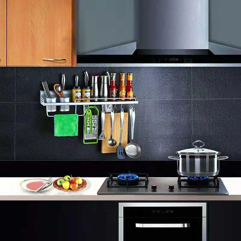 SHENAR Rak Dapur rak dinding Aluminium/ rak dapur gantung/rak gantung hemat tempat myhouseholdd168