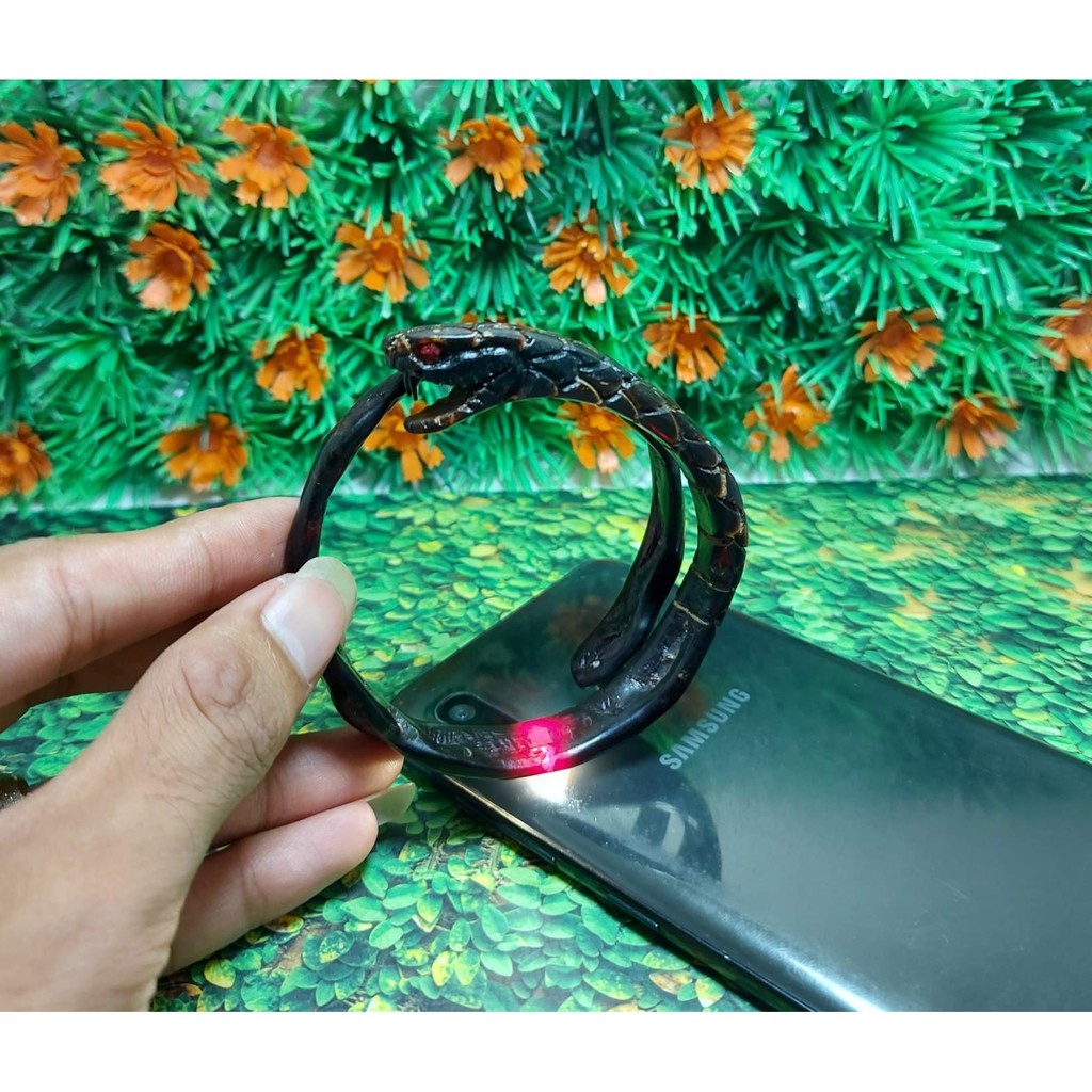 GELANG AKAR BAHAR MERAH UKIR COBRA TERBAIK