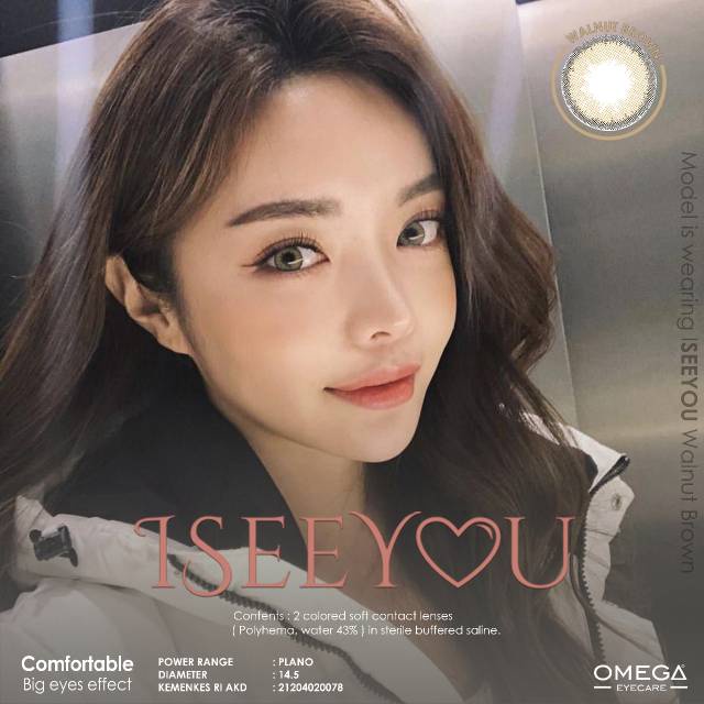 SOFTLENS I SEE YOU ESPRESSO BROWN ( MINUS 0.50 S.D -6.00 ) BY OMEGA