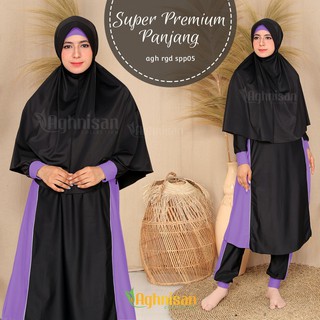 Gamis Renang Baju Renang Muslimah Syari Aghnisan Super Premium Wanita