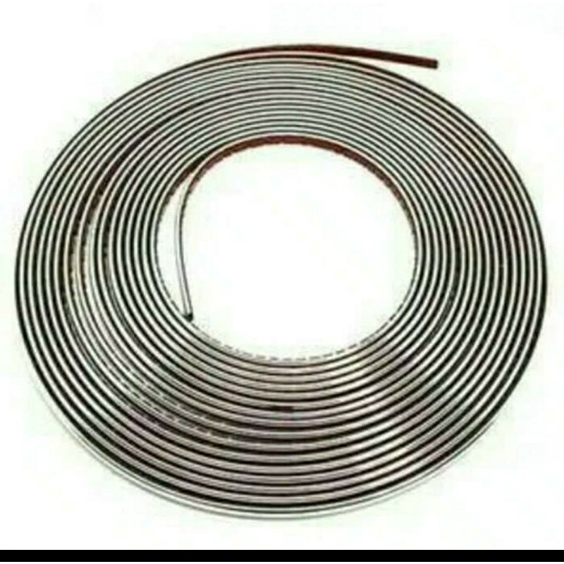 list moulding lis list chrome 12 mm 7.5 meter mobil vios