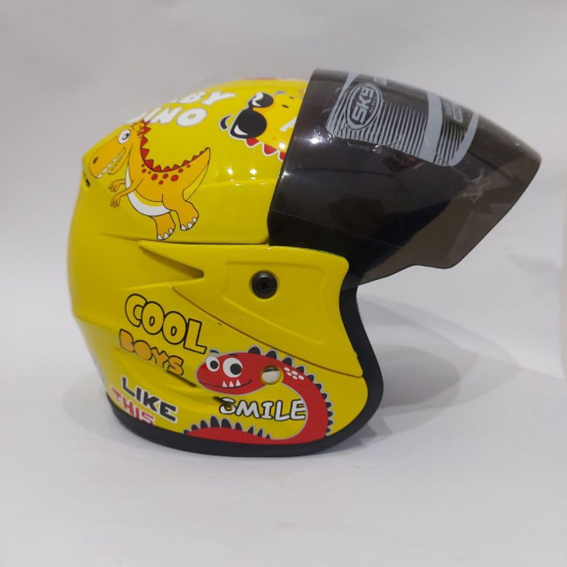 Helm Anak Dino SKY Umur 3 SD 9 Tahun
