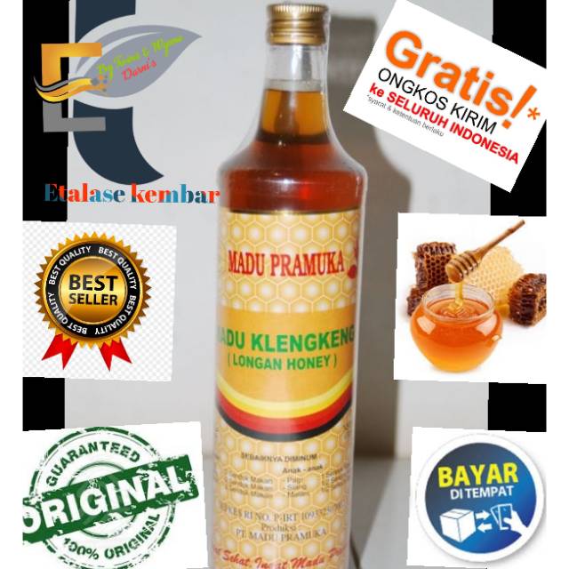 

(COD)Madu klengkeng 659ml dari Madu Pramuka
