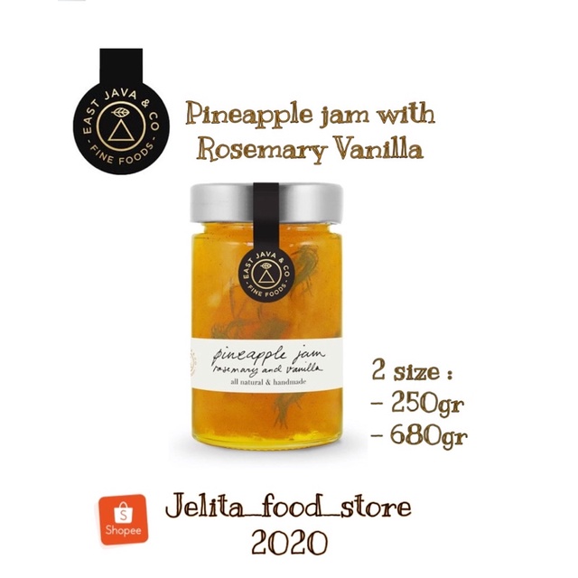 

East Java & Co Pineapple jam with Rosemary Vanilla - selai