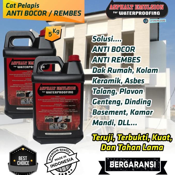 ASPHALT EMULSION / WATERPROOFING / CAT PELAPIS ANTI BOCOR / 5 kg
