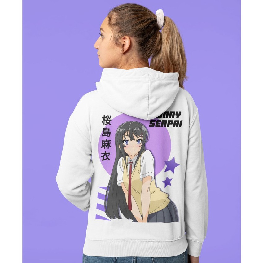 Hoodie Sakurajima Mai bunny Senpai Anime  Seishun Buta Yarou Premium