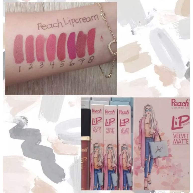 PEACH LIP CREAM VELVET MATTE / KOSMETIK BIBIR BPOM