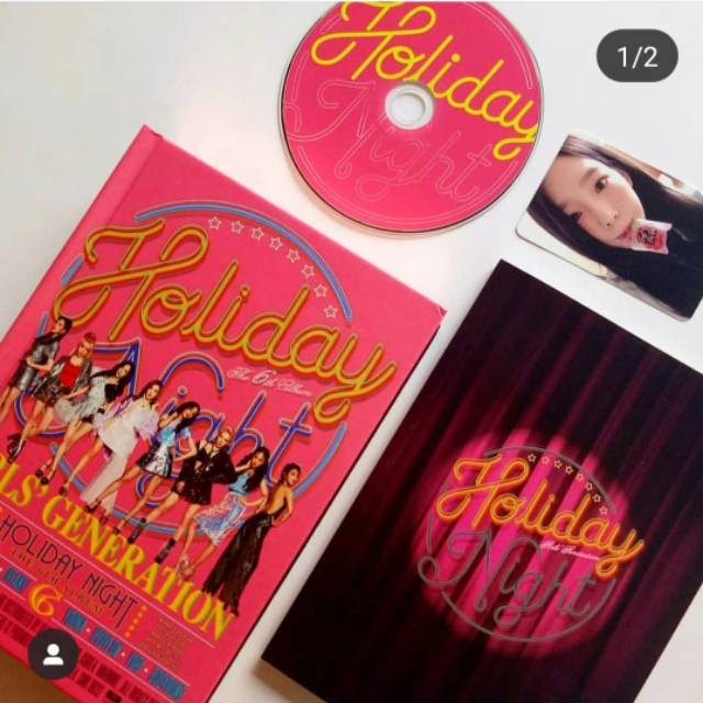 Wts preloved snsd girls generation album - holiday night