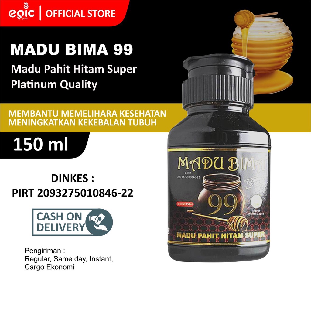 

Epicpicks Madu Bima 99 Hitam Pahit Super 150 ml