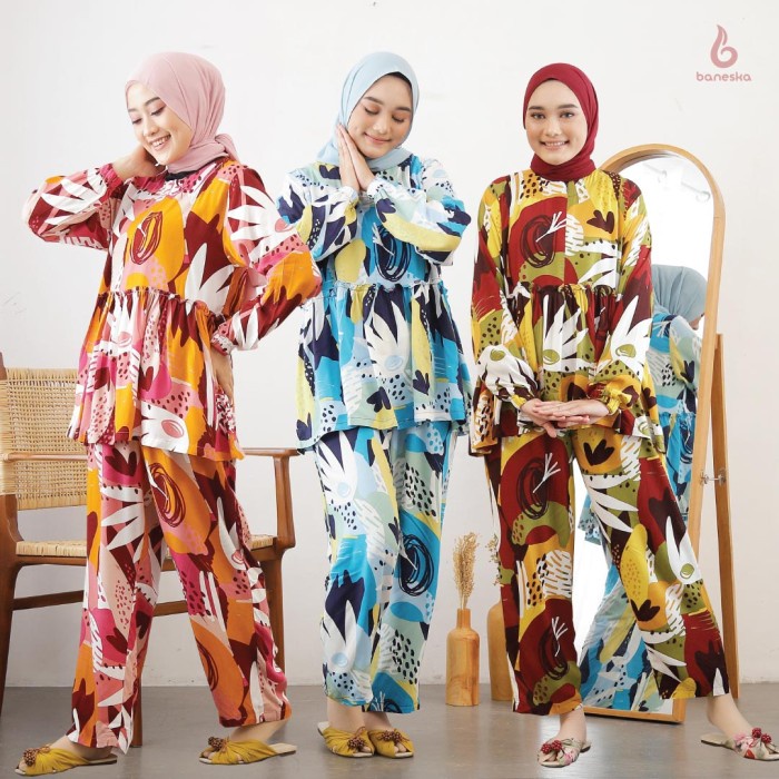 TERBARU       Pajamas Baneska Busui Safa Series