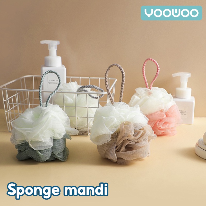 Jual YooWoo Sponge Mandi / Shower Puff / Sponge Busa Bagus /Spons Mandi ...