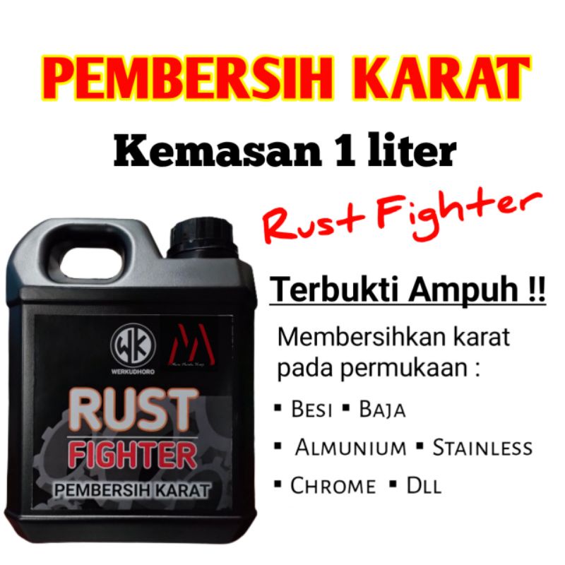 Pembersih Karat 1 liter Ampuh untuk Besi Baja Almunium Stainless Chrome