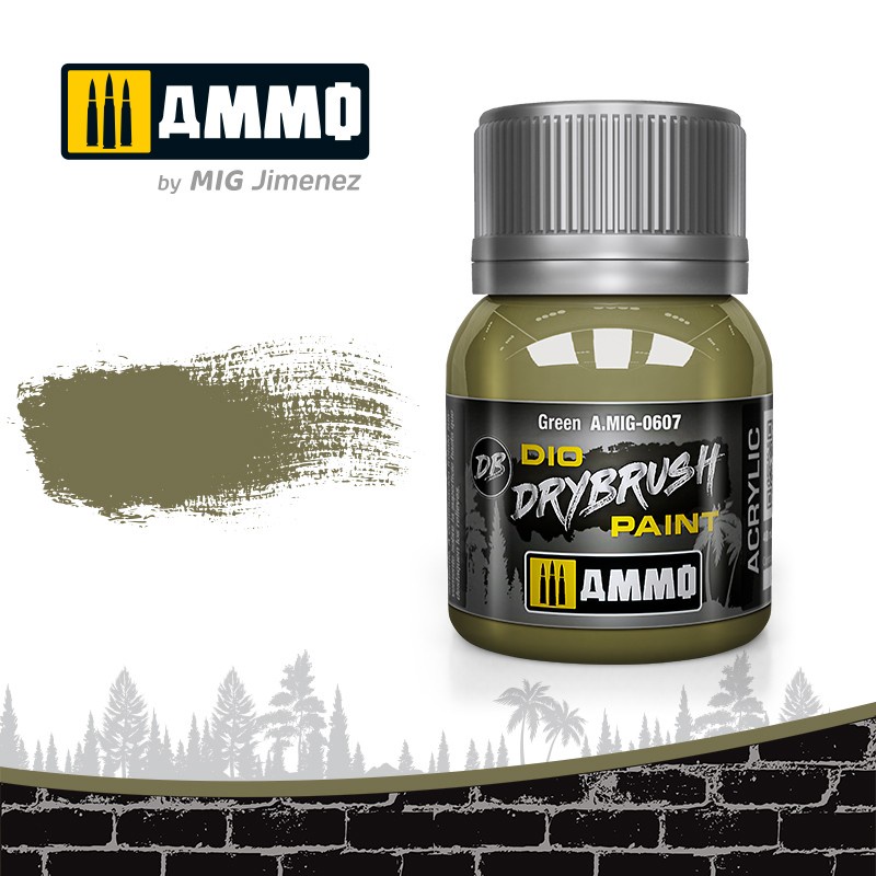 

AMIG0607 Drybrush : Green (40ml jar) Ammo Mig