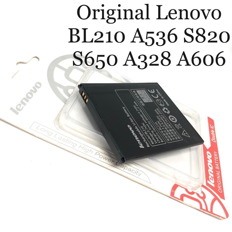 PROMO BATERAI ORIGINAL LENOVO BL210 A536 S820 S650 A328 A606 DOUBLE IC