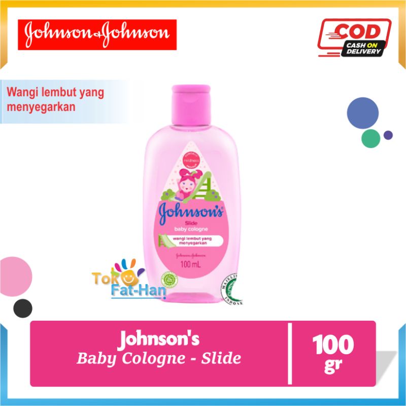 ORIGINAL JOHNSON'S BABY COLOGNE SLIDE 100 ML / JOHNSONS COLOGNE PINK 100ML