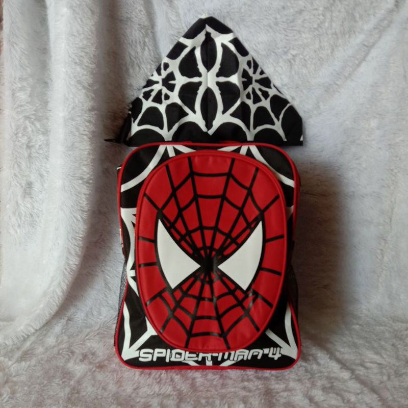 Tas Spiderman Topi Anak SD