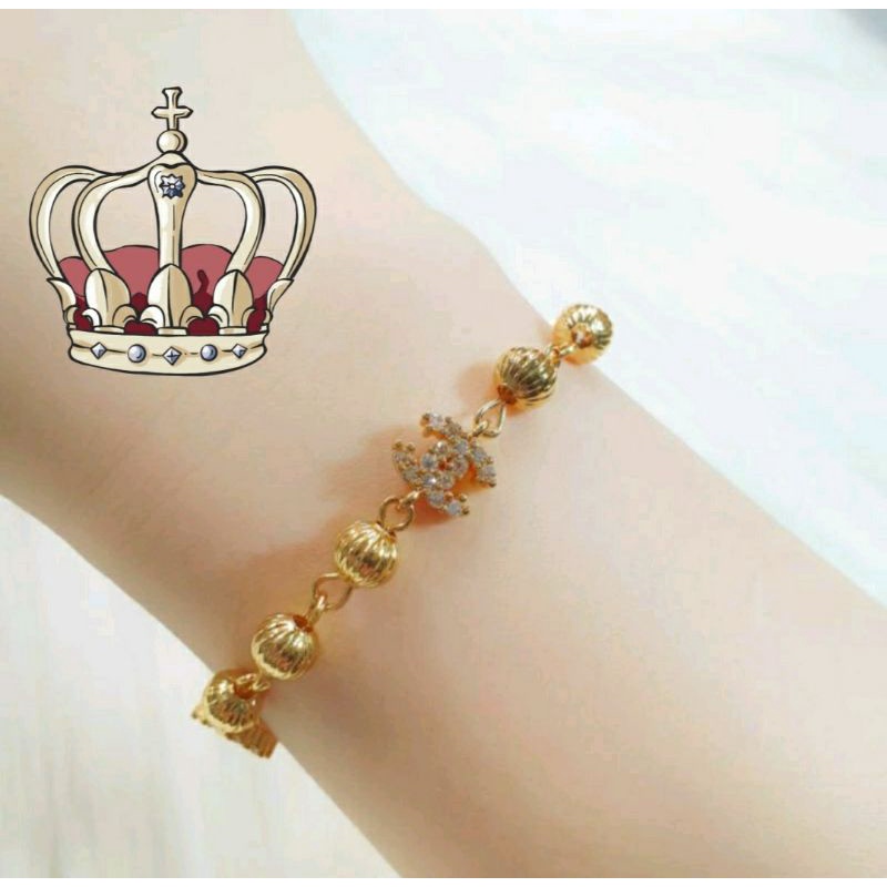 Gelang tangan Chanell bola / gelang tangan dewasa chanell