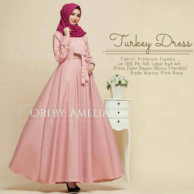 DRESS MUSLIM - fashion wanita -baju wanita - baju gamis - dress - gamis - gamis wanita -Turkey Dress