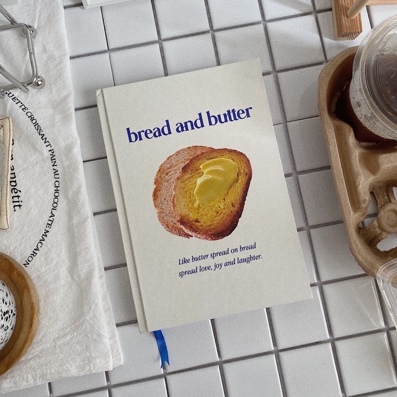 

INS BREAD AND BUTTER HARDCOVER NOTEBOOK FRAMED POSTER A4 AESTHETIC DEKORASI HOMECAFE KOREA
