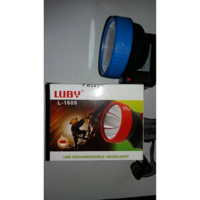 Senter kepala nyala putih luby L- 1609