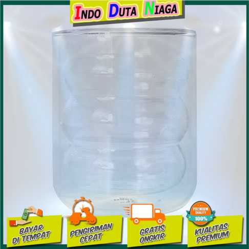 IDN MY HOME - YUCHI Gelas Cangkir Minum Double Layer 225ml - JJ915