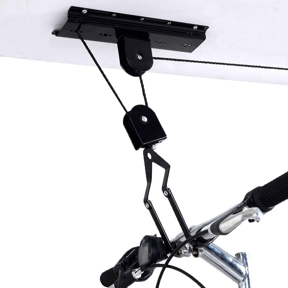 pulley bike rack