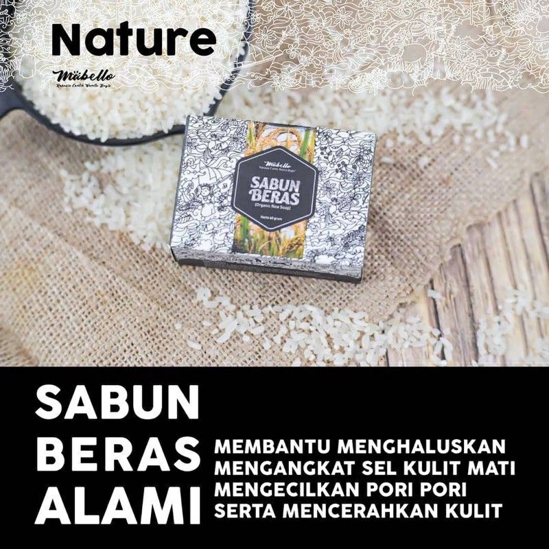 MABELLO SABUN BERAS ORIGINAL | Sabun Beras Hitam | Sabun Kelor | Sabun Temulawak