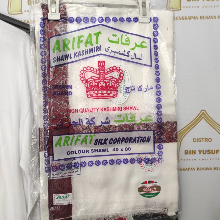 Sorban sorban kashmiri sulam - Putih, All Size(T5H6) Sorban Hitam Sorban Serban BISA COD Sorban Pale