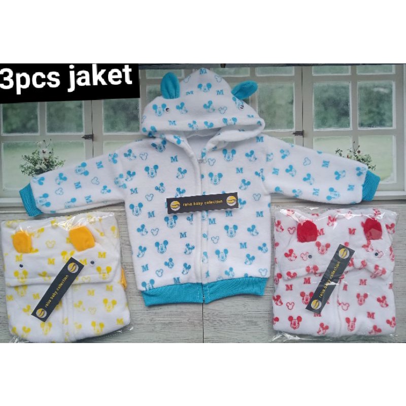 jaket bulu tebal kadot 1-2thn