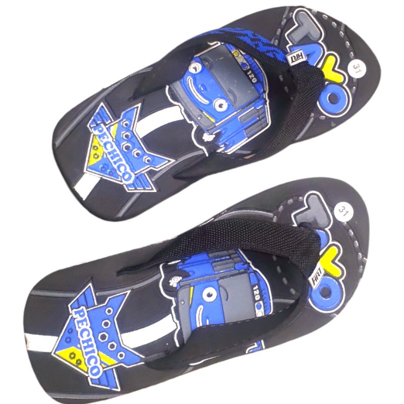 Sandal Anak Laki Laki Terlaris Motif Tayo Asli press timbul jb893