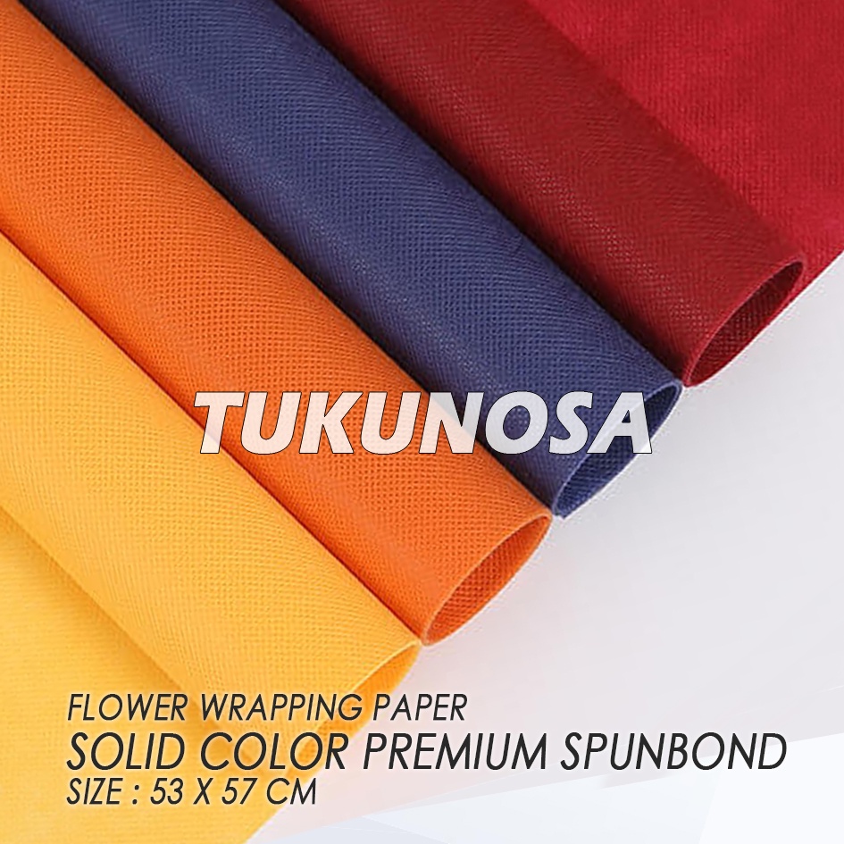 

FLOWER WRAPPING PAPER SOLID COLOR PREMIUM SPUNBOND - KERTAS BUKET BUNGA KAIN SPONBON