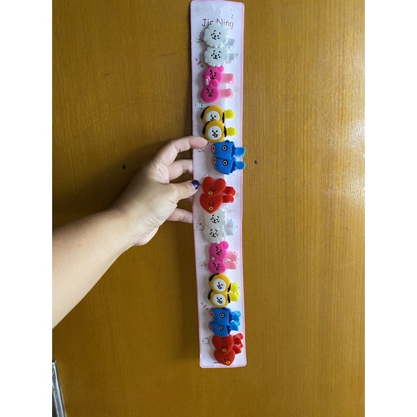 jepit rambut anak bts bt21 karakter