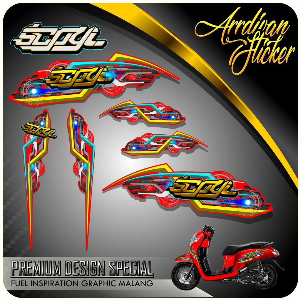 STRIPING SCOOPY THAILOOK / STRIPING SCOOPY THAILAND / STRIPING SCOOPY KONTES / VARIASI SCOOPY BARU