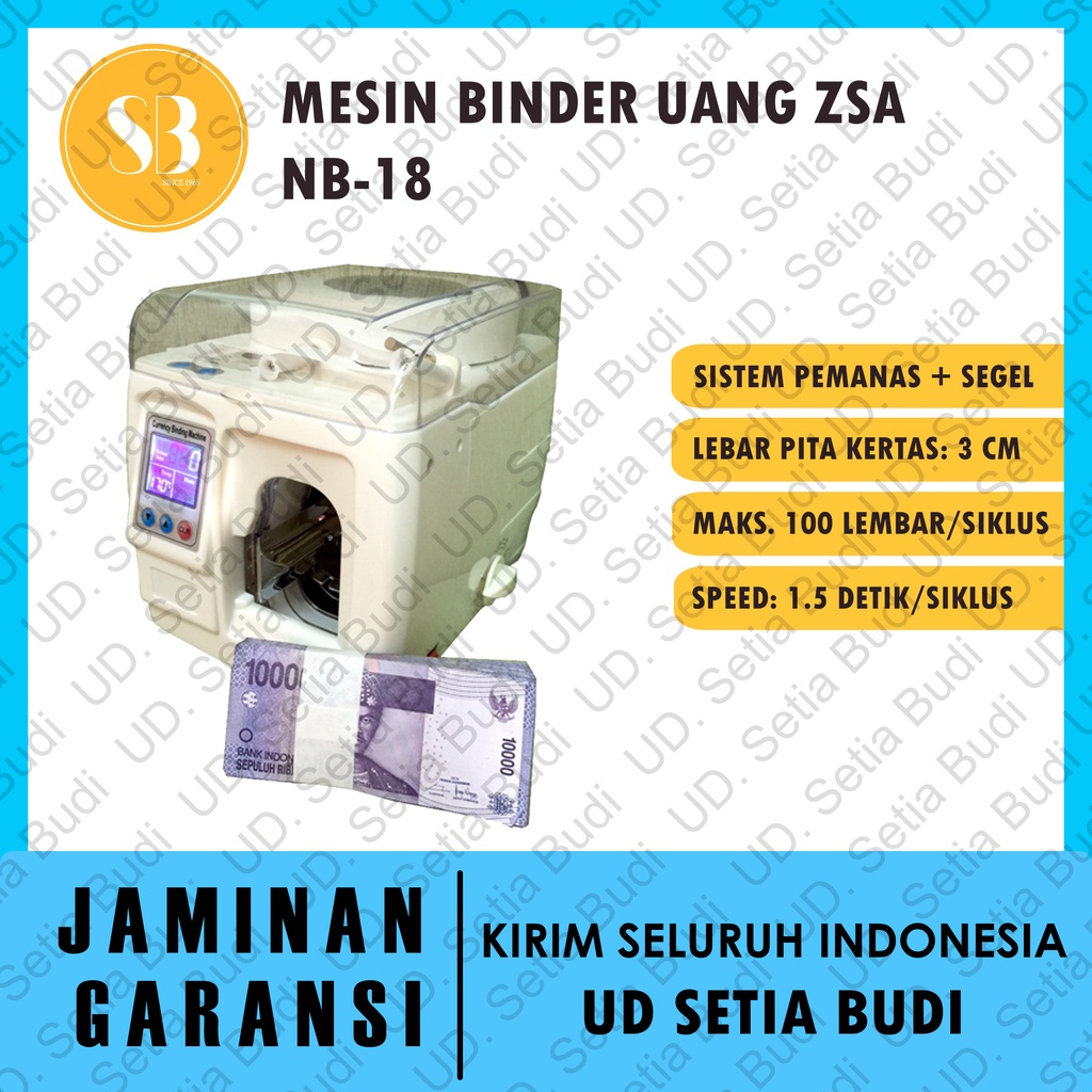 Mesin Binder Uang ZSA NB18 Money Binder NB 18