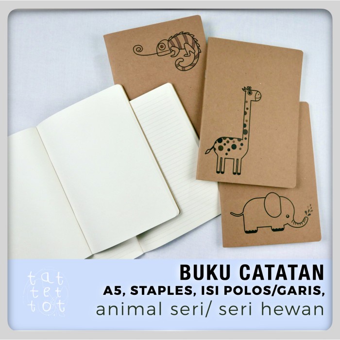 

Nikmati Buku Tulis Polos A5 Notebook Kraft Coklat Bookpaper Custom Promo
