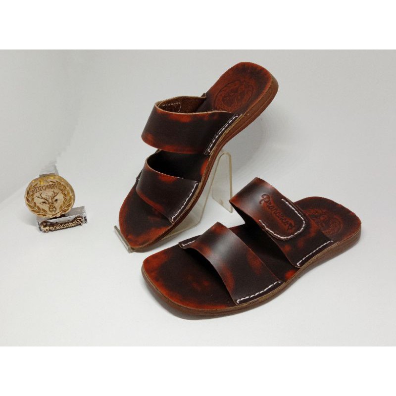 sandal pria sandal kulit sandal jepit sandal kokop sandal terbaru original