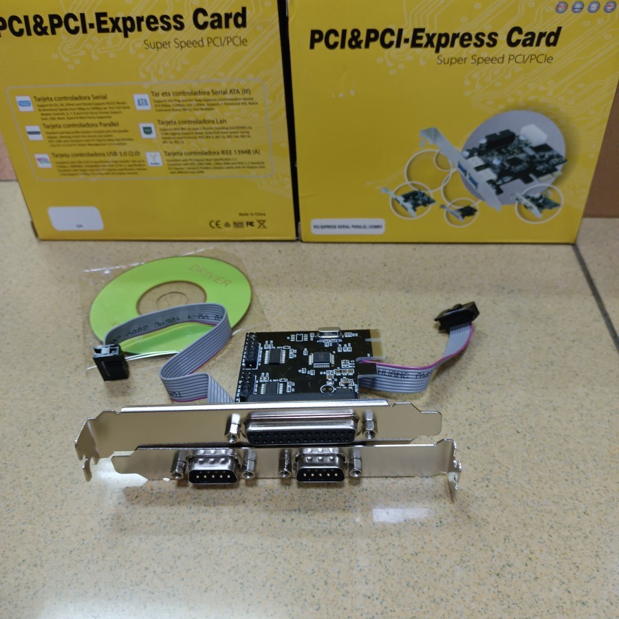 PCI Express IO Card 2 Serial 1 Pararel Port Original