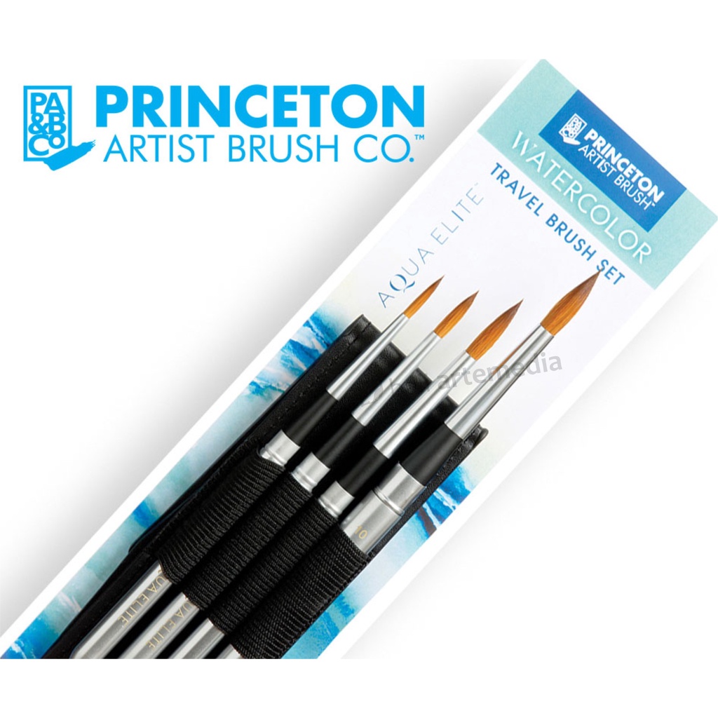

Princeton Aqua Elite Travel Round Individual and Set 4850: Finest Synthetic Kolinsky Sable