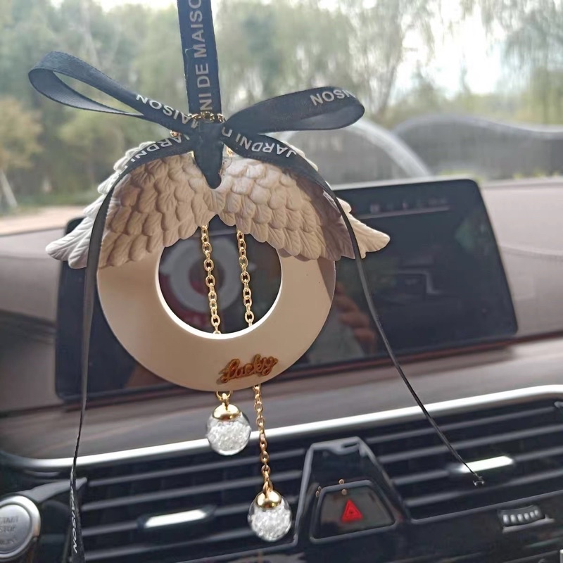 gantungan spion mobil wings Car Pendant Angel Wings + Parfum Pewangi Gantungan Pajangan Kaca Spion Tengah Mobi